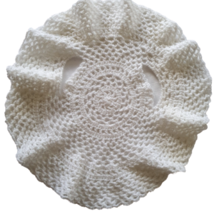 SilverdustUK Round Crochet Waistcoat White 4 Years