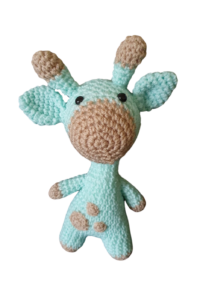 SilverdustUK Crochet Giraffe Toy Mint Green