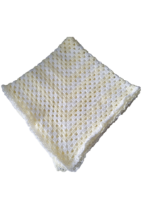 SilverdustUK Crochet Blanket & Giraffe Gift Set Yellow-White 1