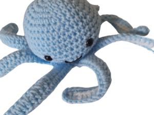 SilverdustUK Crochet Baby Octopus Blue