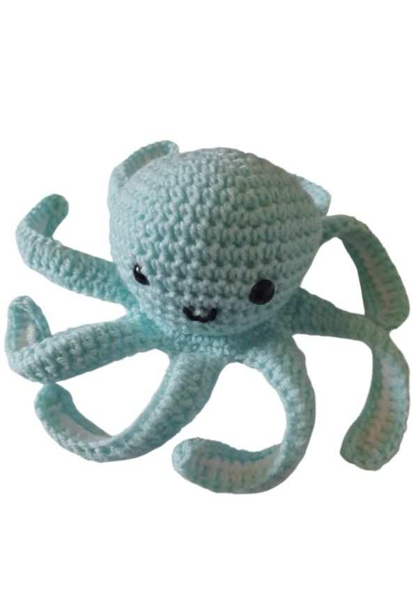 SilverdustUK Crochet Baby Octopus Green