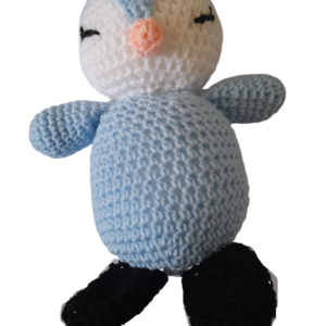 SilverdustUK Crochet Penguin Blue