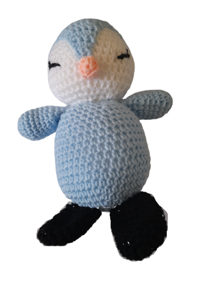 SilverdustUK Crochet Penguin Blue