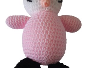 SilverdustUK Crochet Penguin Pink