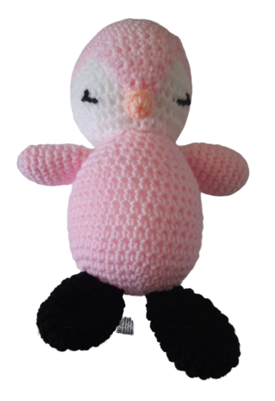 SilverdustUK Crochet Penguin Pink