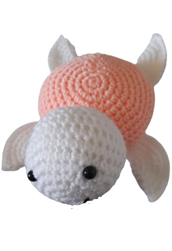 SilverdustUK Crochet Turtle Peach