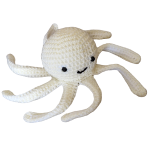 SilverdustUK Crochet Baby Octopus Toy Pale