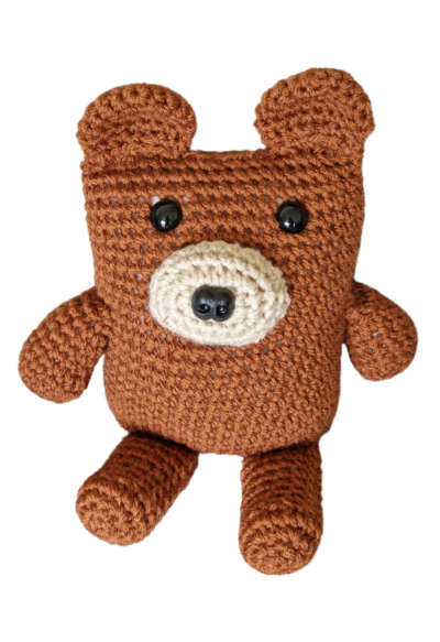 SilverdustUK Crochet Boxy Bear Toy