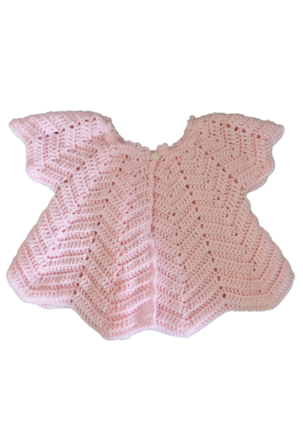 SilverdustUK Crochet Cardigan Pink