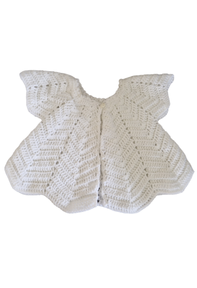 SilverdustUK Crochet Cardigan White