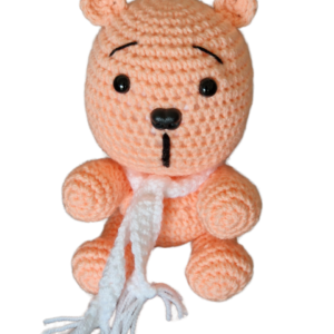 SilverdustUK Crochet Teddy Bear Peach