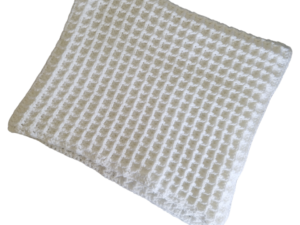 SilverdustUK Crochet Waffle Blanket White