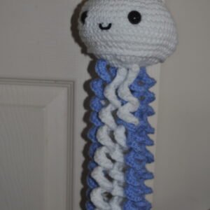 Crochet Jellyfish Toy | Blue/White
