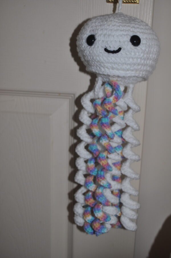 Crochet Jellyfish Toy | Multi/White