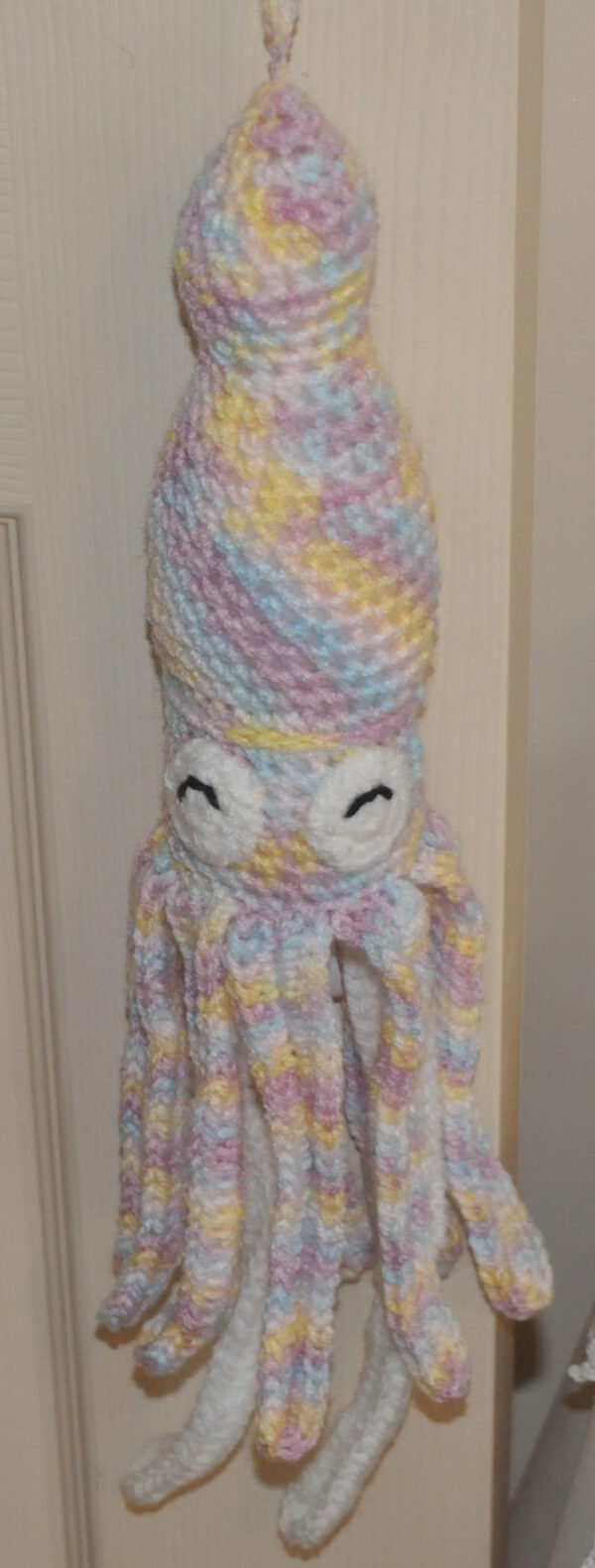 Crochet Squid Toy |Light Multi