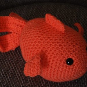 Crochet Fish Toy | Orange