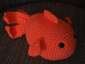 Crochet Fish Toy | Orange