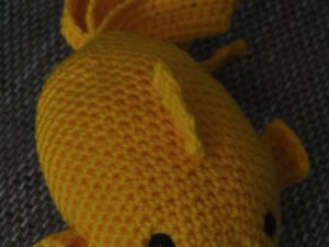 Crochet Fish Toy | Gold
