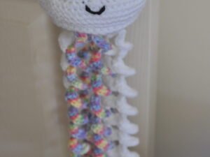 Crochet Jellyfish Toy | Multi/White