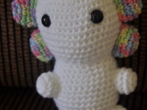 Crochet Axolotl Toy | Multi/White