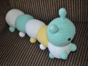 Caterpillar | yellow mint white