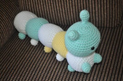 Caterpillar | yellow mint white