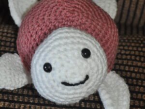 Crochet Turtle Toy | Dusky pink