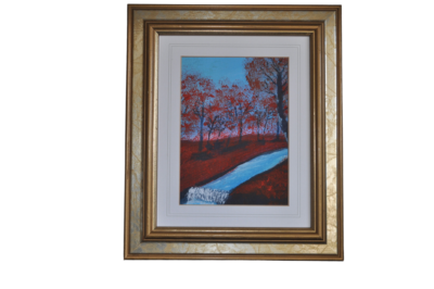 Art in Acrylics (autumn gold)